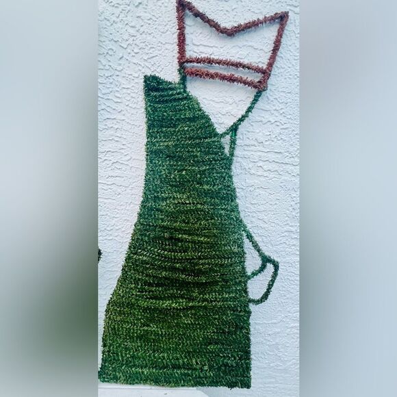 VINTAGE K-MART “TRIM A TREE” COLLECTION “THREE KINGS” MEDAL/TURF 36”~NOS~RARE - Picture 9 of 16